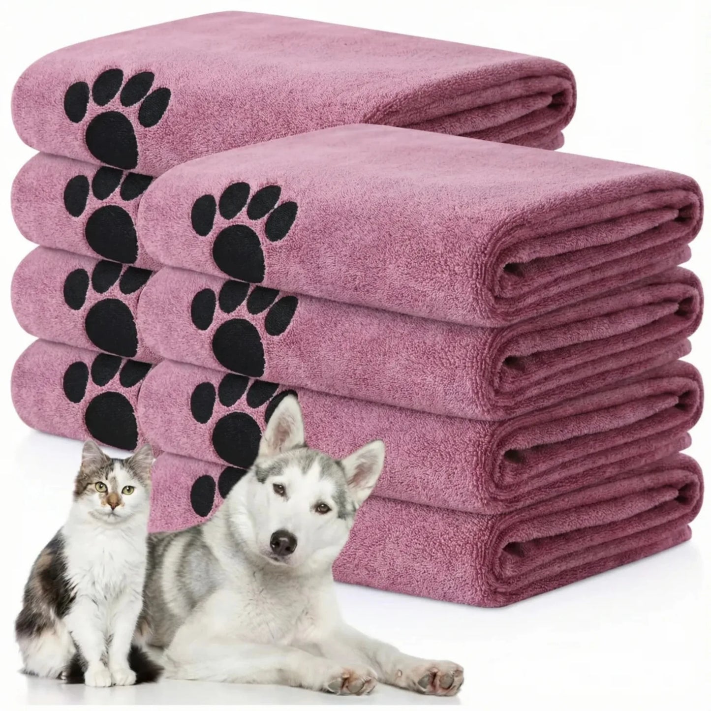 Extra Large Pet Bath Towel Microfiber Quick Dry for Dogs and Cats