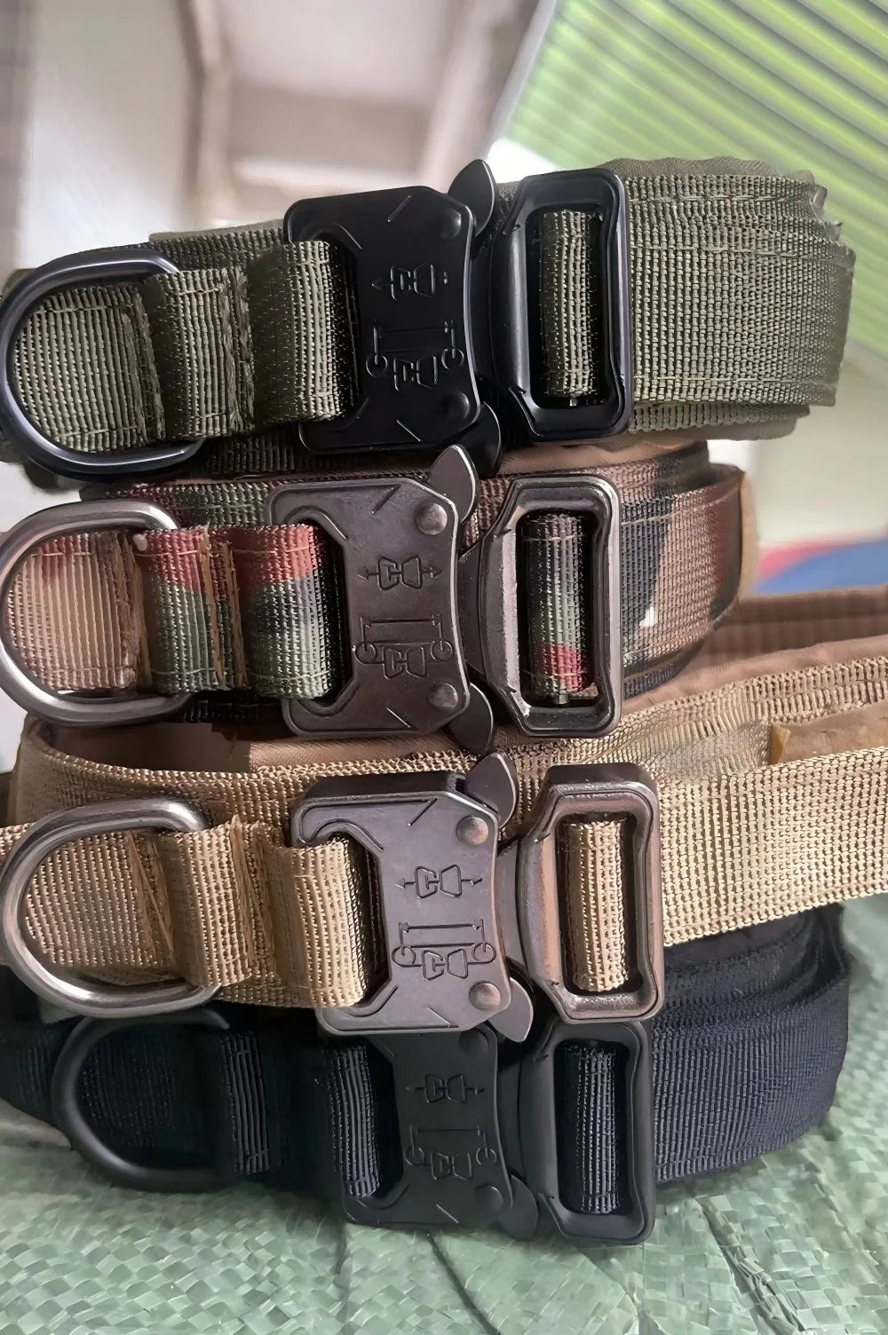 Adjustable Nylon Dog Collar And Leash Set With Control Handle